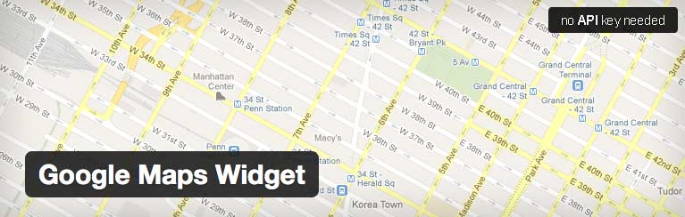 Google Maps Widget WordPress Plugin