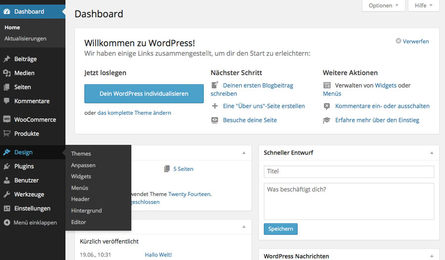 wp theme install 1 - Anleitung - Wie installiert man ein WordPress Theme