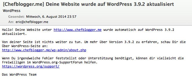 WordPress Sicherheitsupdate 3.9.2 veröffentlicht