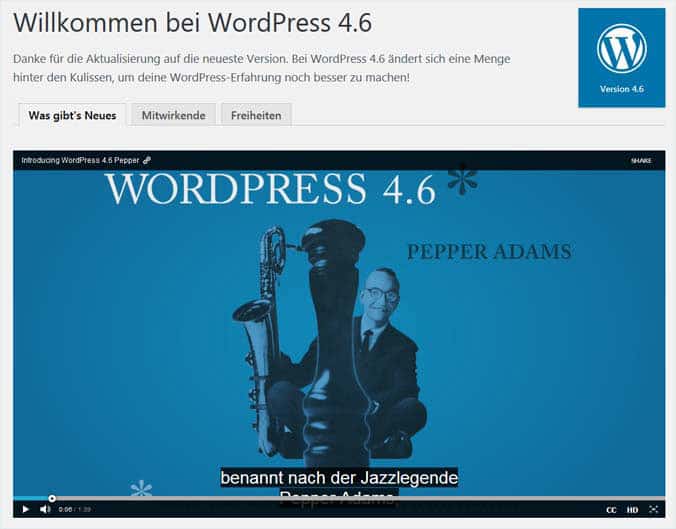 wordpress 4 6 - WordPress Version 4.6 