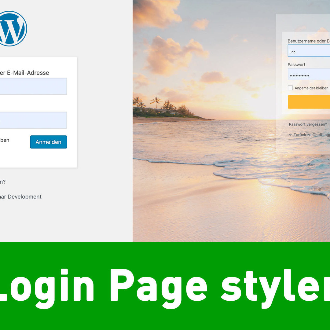 Wie designe ich die WordPress Login Seite