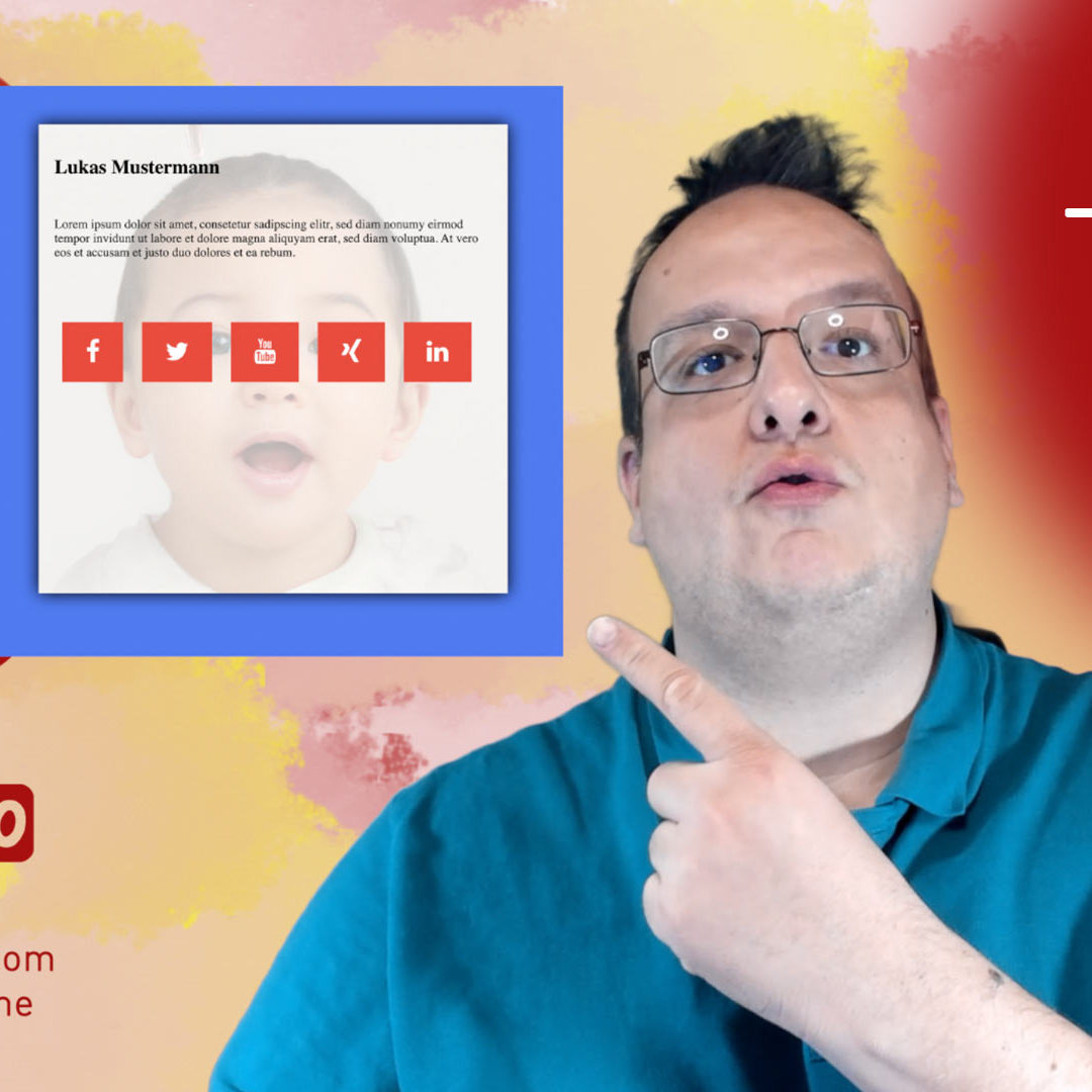 Creative Profil Container mit CSS