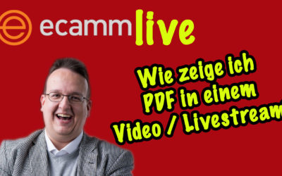 Ecamm Live: Wie zeige ich PDF in einem Video oder Livestream?