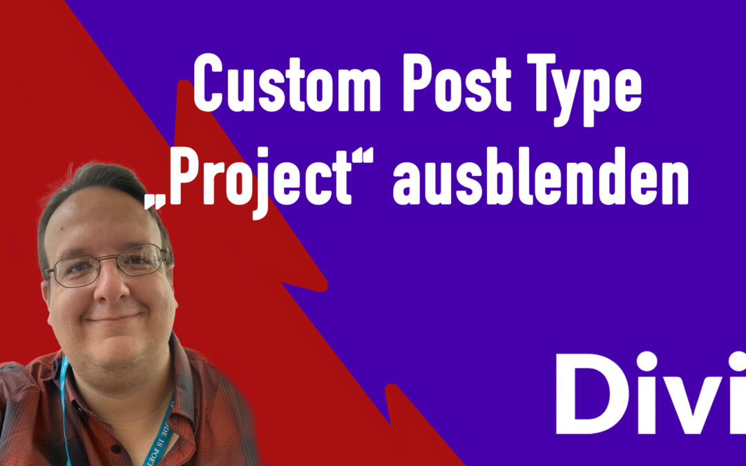 DIVI: Project Custom Posttype ausblenden