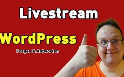 Samstag 3.7.2021 um 14 Uhr – Live Streaming Q&A – WordPress