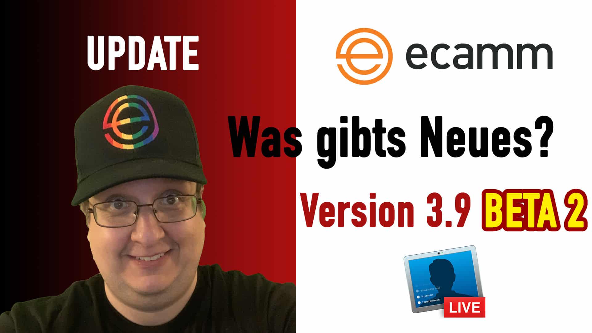 Ecamm Live 3.9 BETA 2 – Update – Features