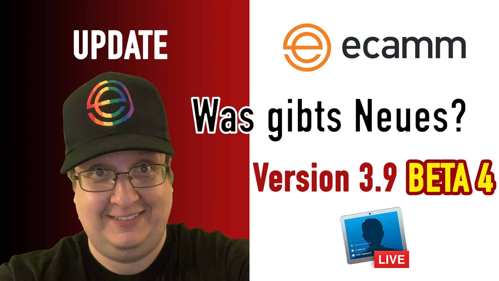 Ecamm Live 3.9 BETA 4 – Update – Features