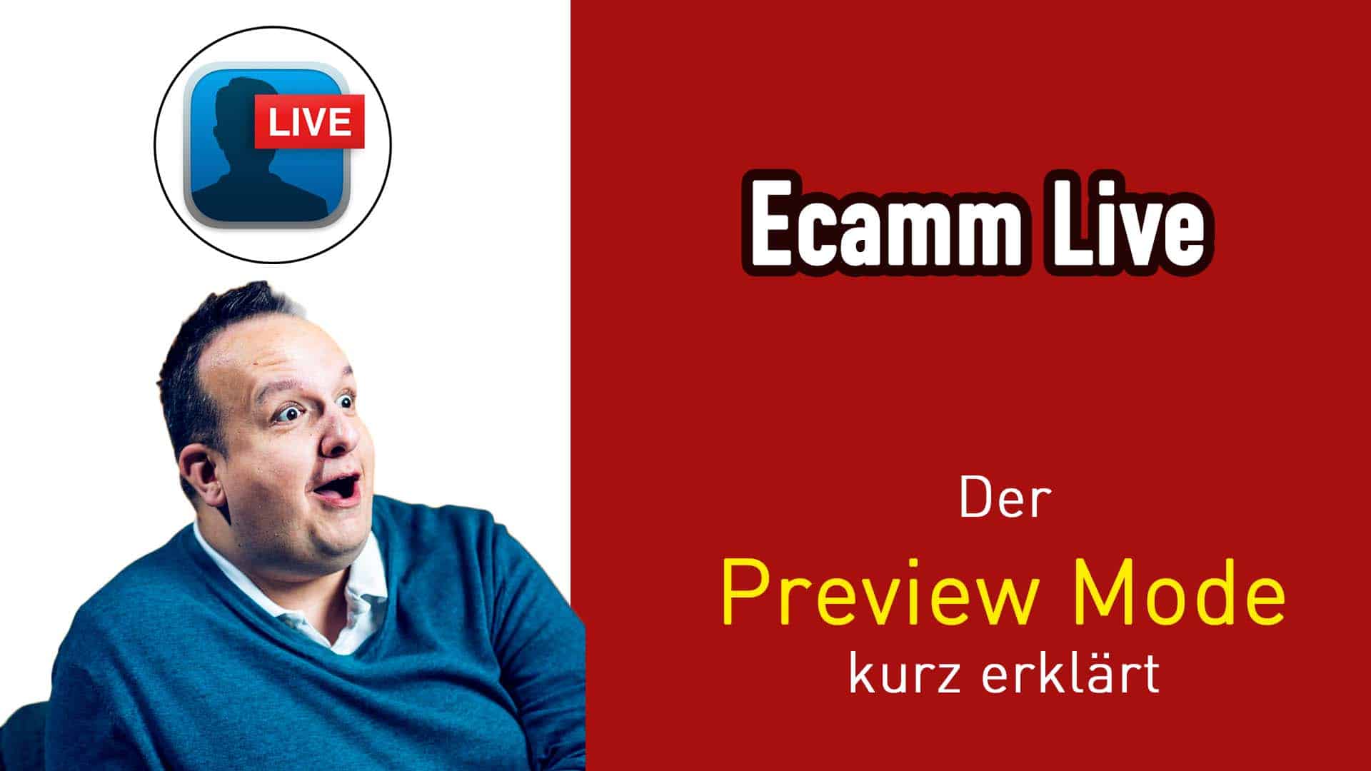Der Preview Mode in Ecamm Live und wie man mit Ihm bedient.