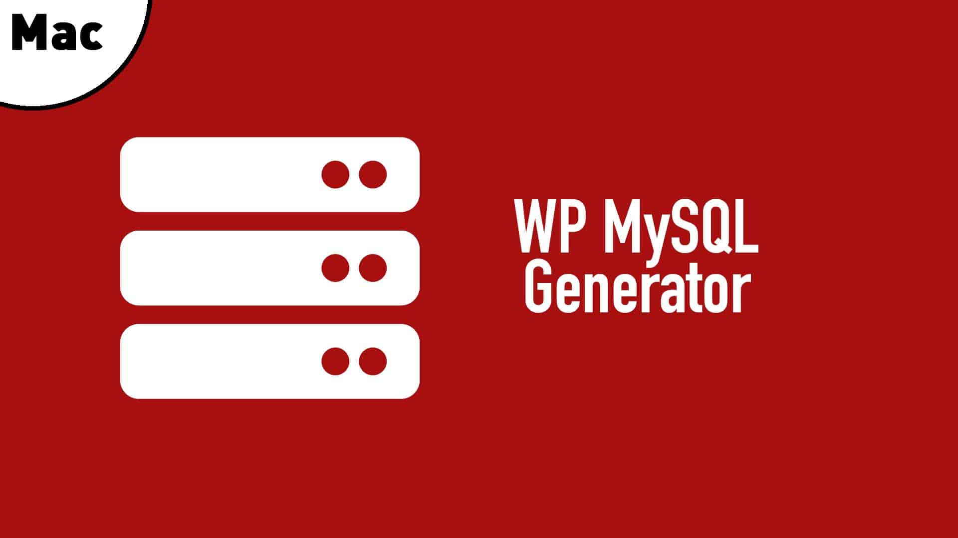 Update WP-MySQL Generator