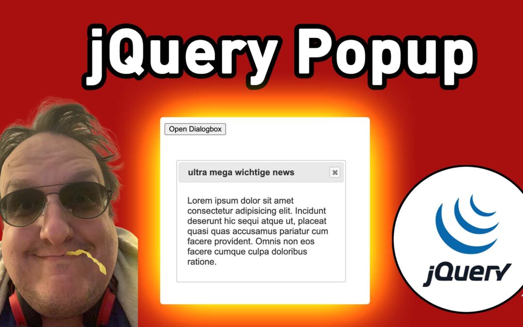 Wie baue ich ein jQuery Popup / Dialogbox in meine Webseite ein