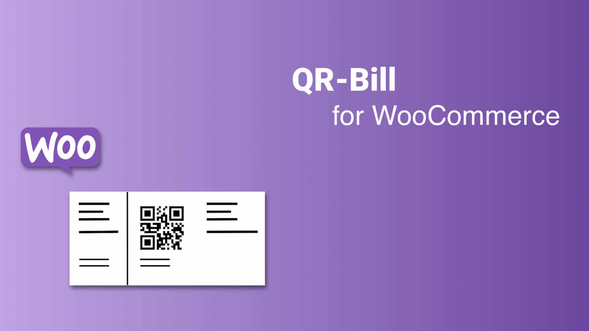 QR-Bill / QR Rechnung für WooCommerce