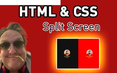 Wie erstelle ich mit CSS & HTML eine 2 geteilte Ansicht / Split Screen