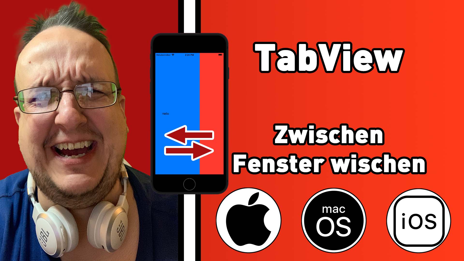 SwiftUI – Tabview – Zwischen Fenstern wischen – macOS / iOS App programmieren [Swift 5, Xcode 13]