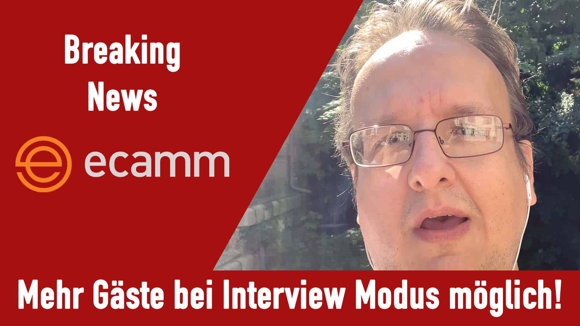 Mehr Gäste bei Interview Modus möglich – Ecamm Live Breaking News