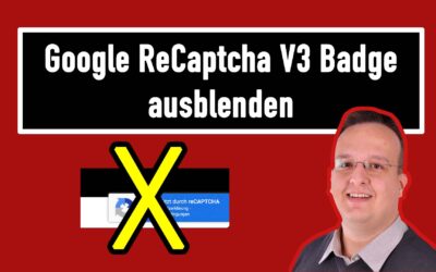 Google ReCaptcha V3 Badge ausblenden – 2022