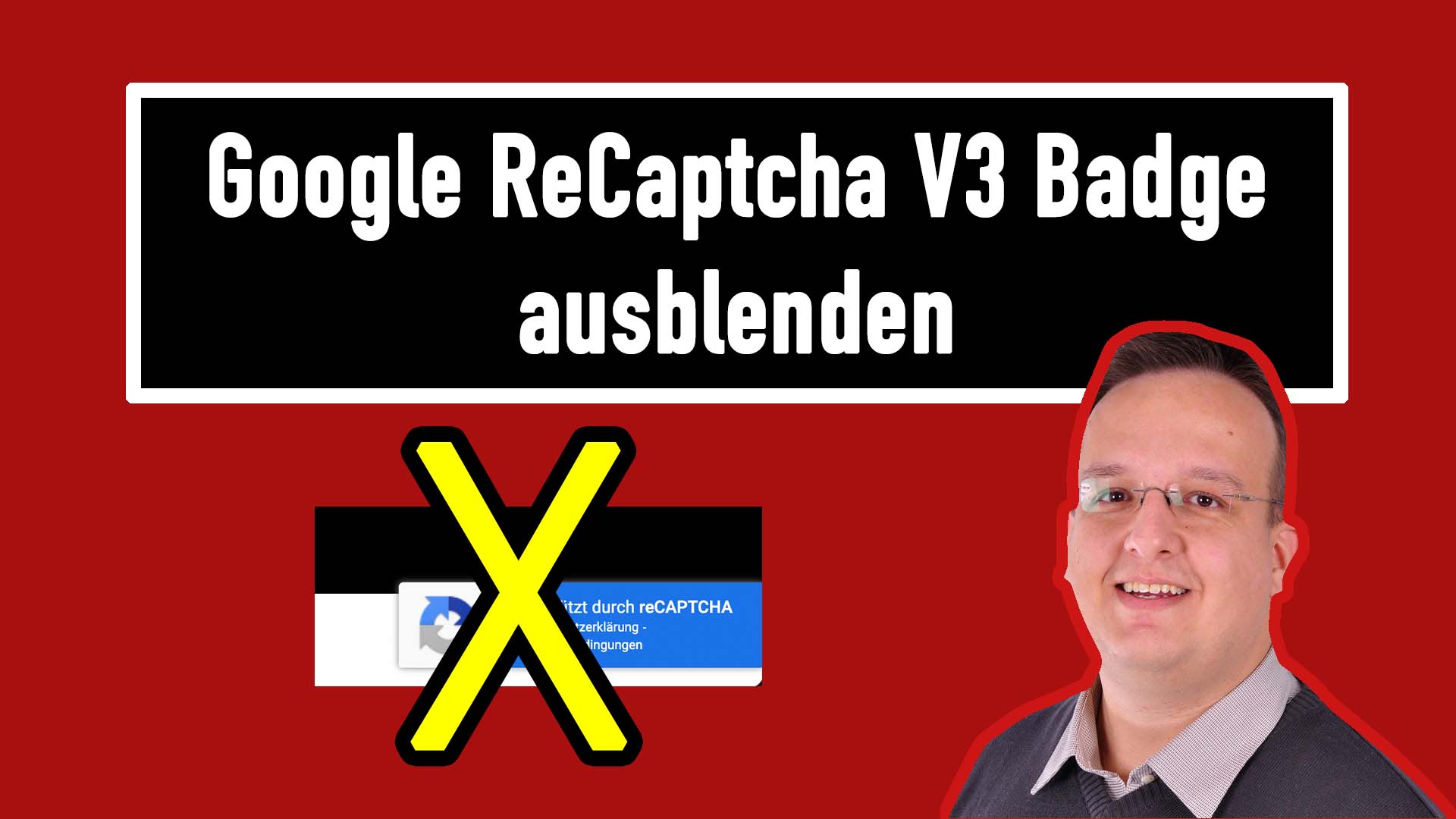 Google ReCaptcha V3 Badge ausblenden – 2022