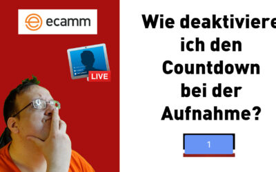 Ecamm Live – Wie kann ich den Aufnahme Countdown wieder deaktivieren?