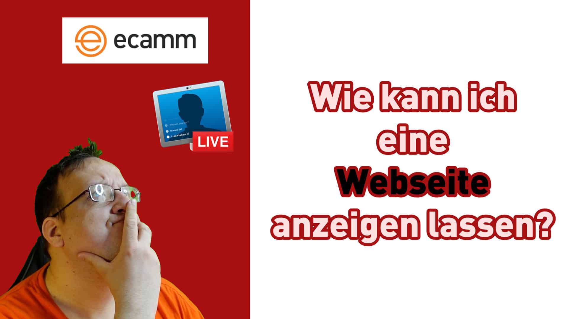 Ecamm Live – Wie kann ich eine Webseite / Browserwindow anzeigen lassen?