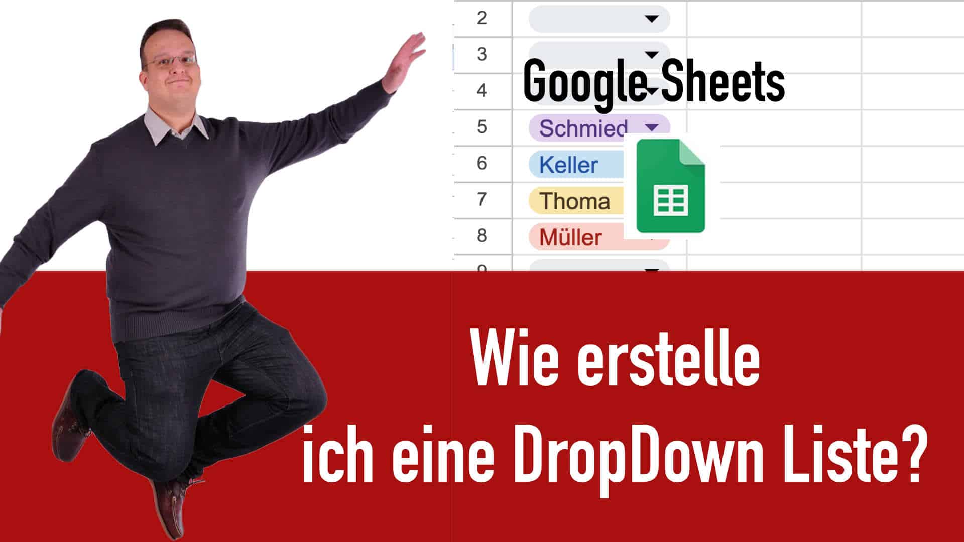 Google Sheet / Tabelle: Wie erstelle ich ein Dropdown Feld? 2 Wege