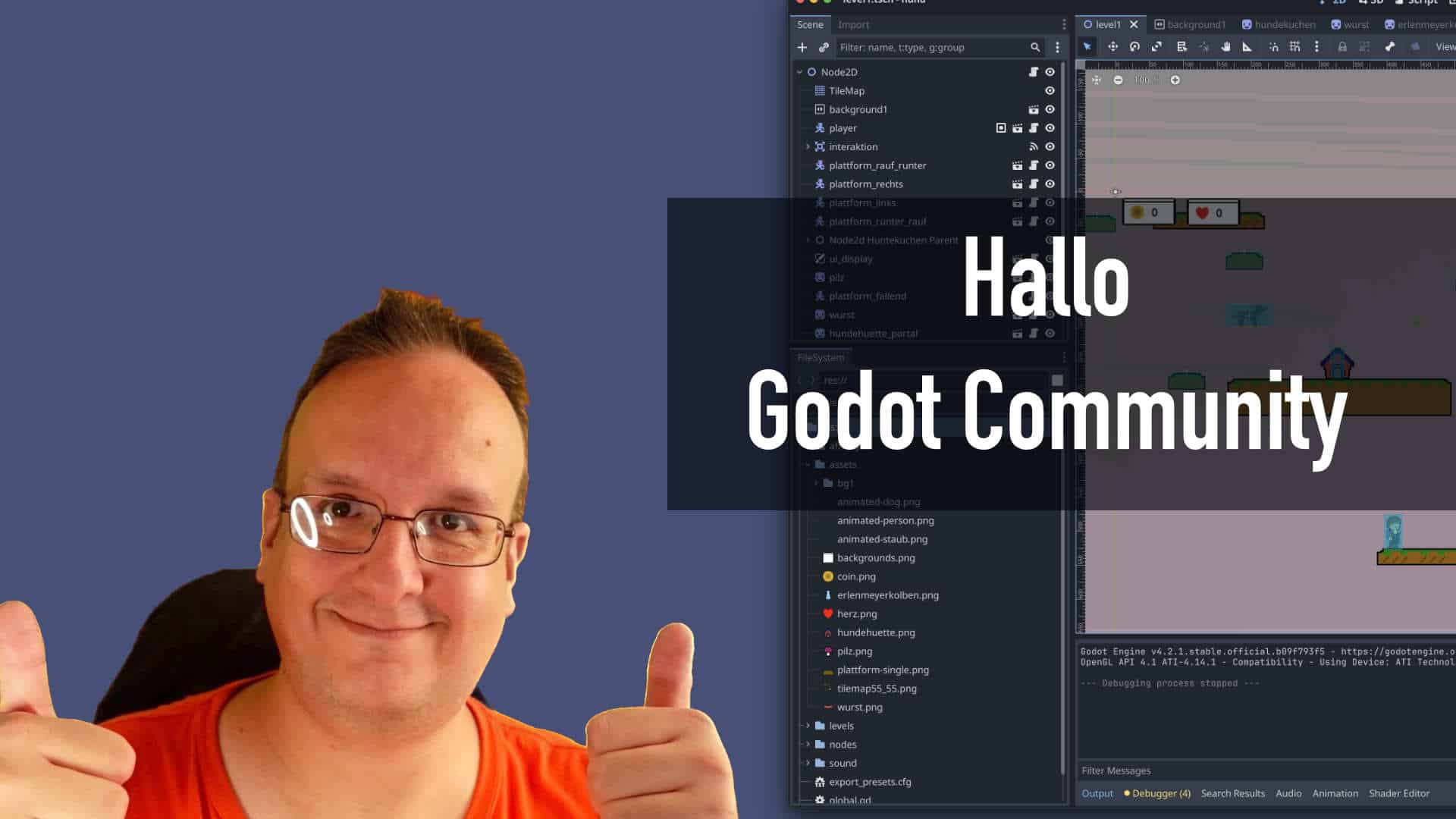 Hello Godot Community – Mein neuer Youtube Kanal ist da