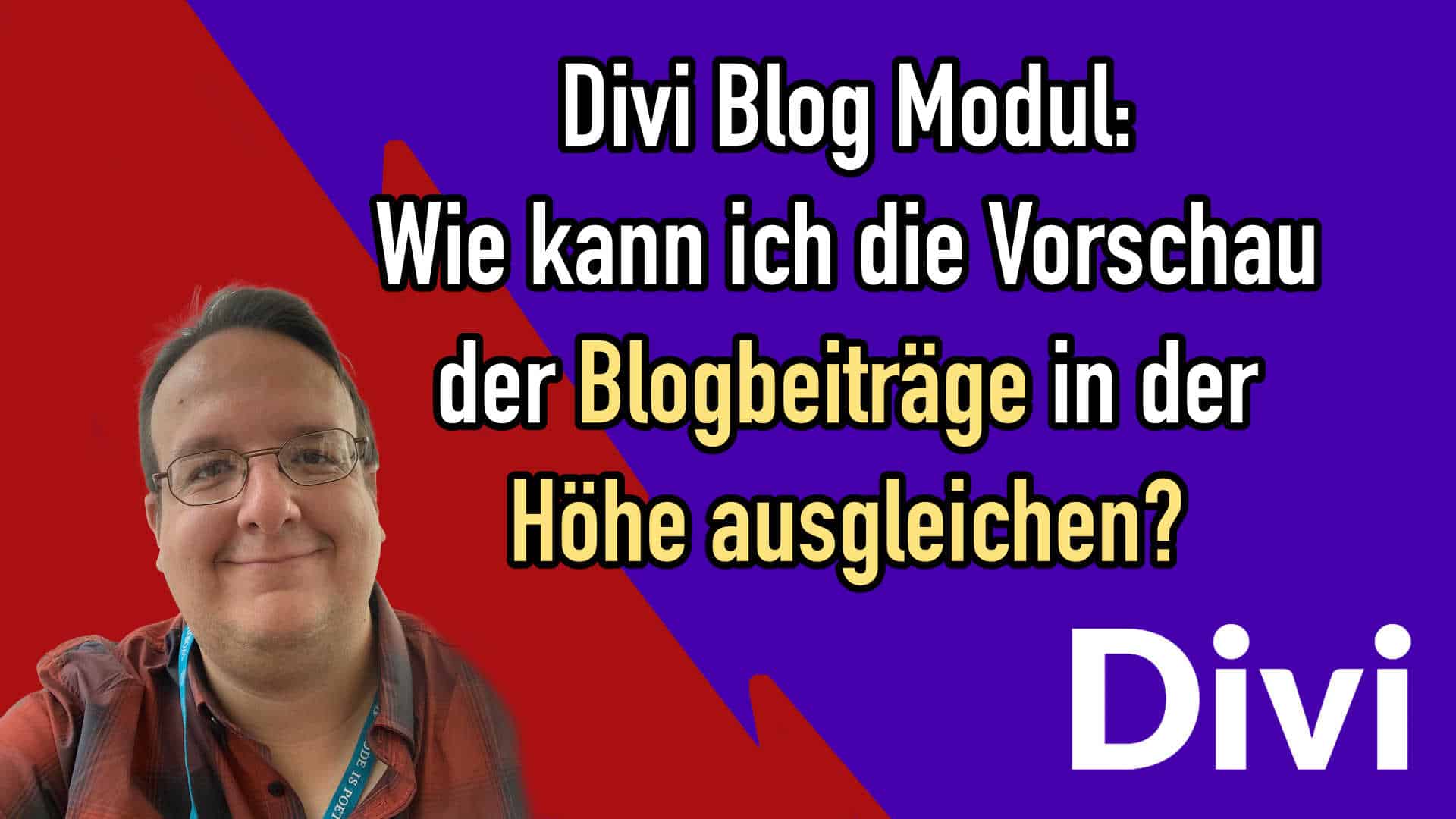 DIVI Blog Modul: Gleiche Höhe für alle Beiträge in der Vorschau