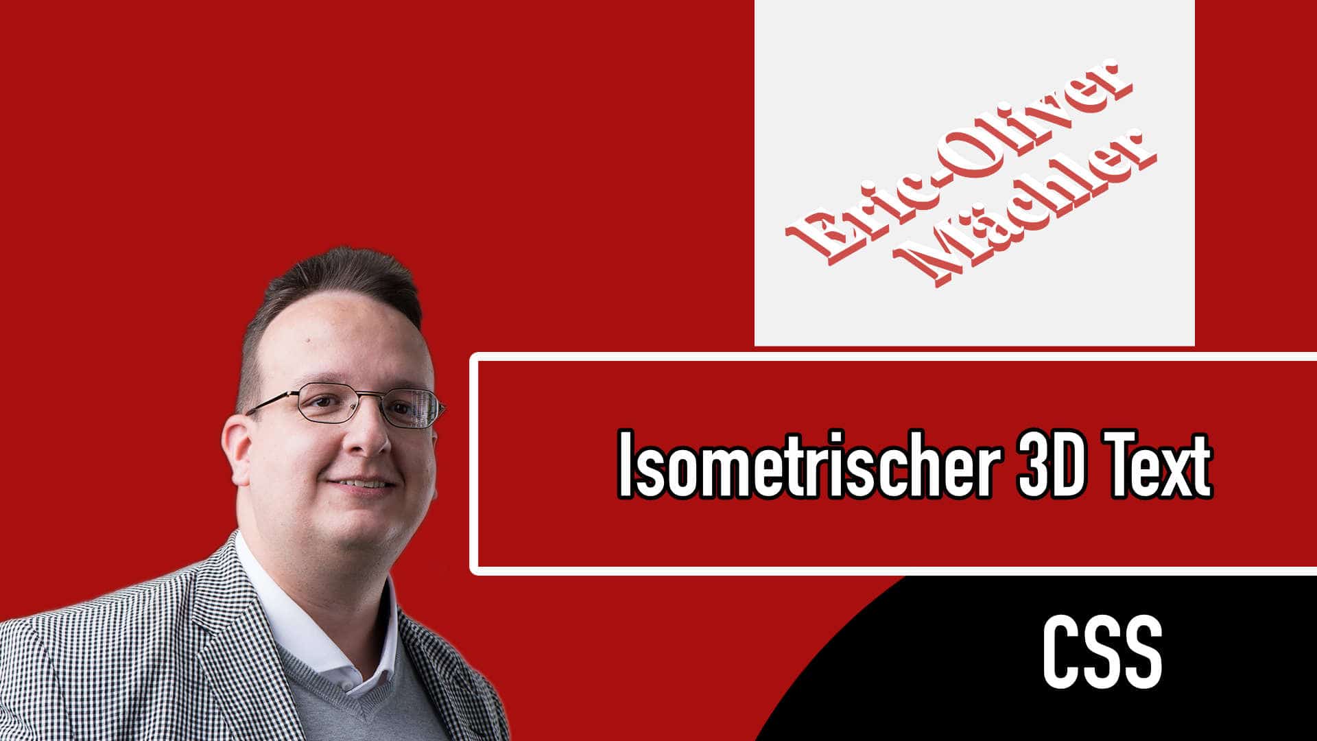 Isometrischer 3D Text – HTML CSS und Javascript
