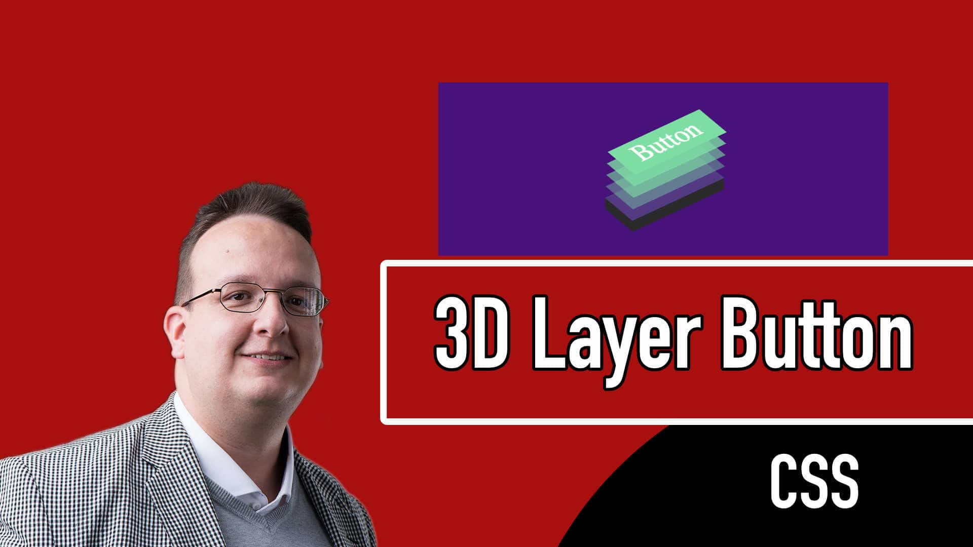 3D Layer Button inkls Animation mit CSS erstellen