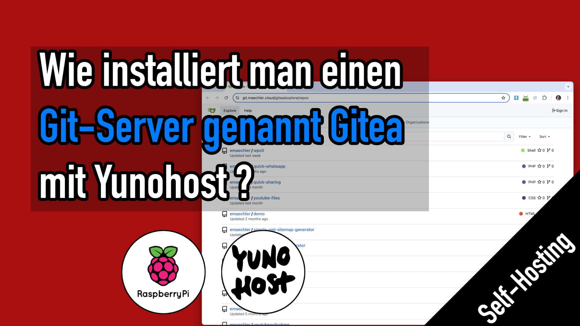 Wie installiert man einen Git Server genannt Gitea mit Yunohost?