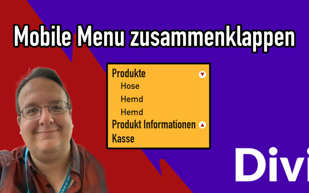 Divi Mobile Menu Untermenupunkte zusammen klappen