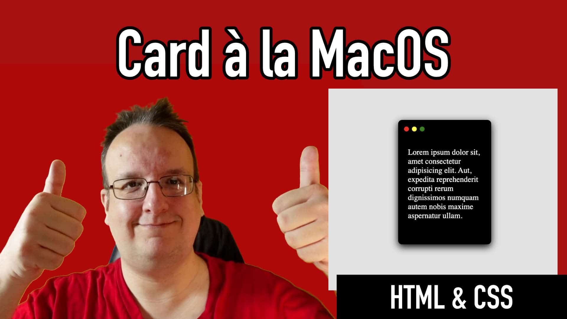 Creatives Card Element im MacOS Stil für deine Webseite – Webdesign Idee (HTML & CSS)