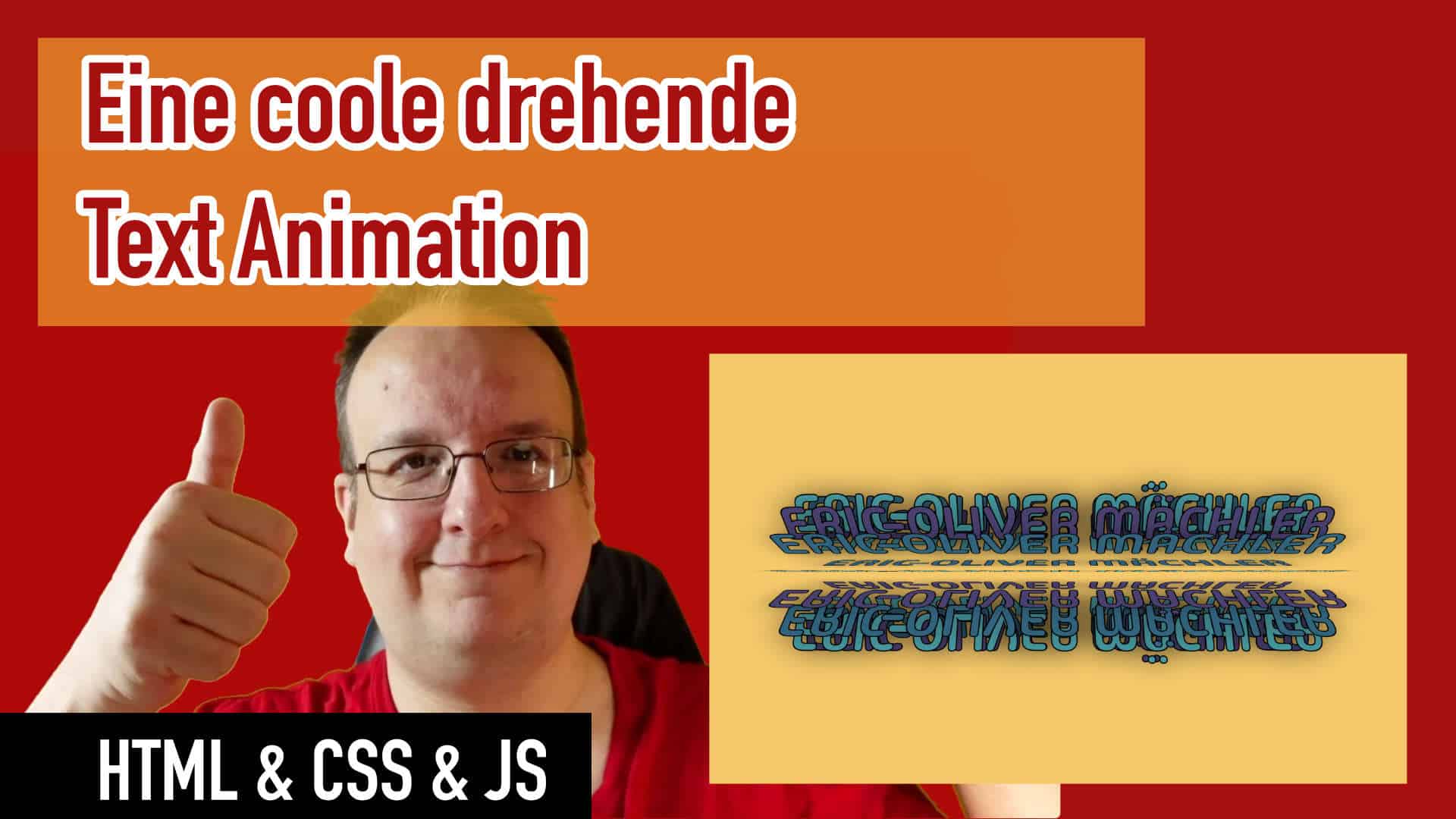 Eine coole drehende Text Animation für deine Webseite (HTML & CSS)