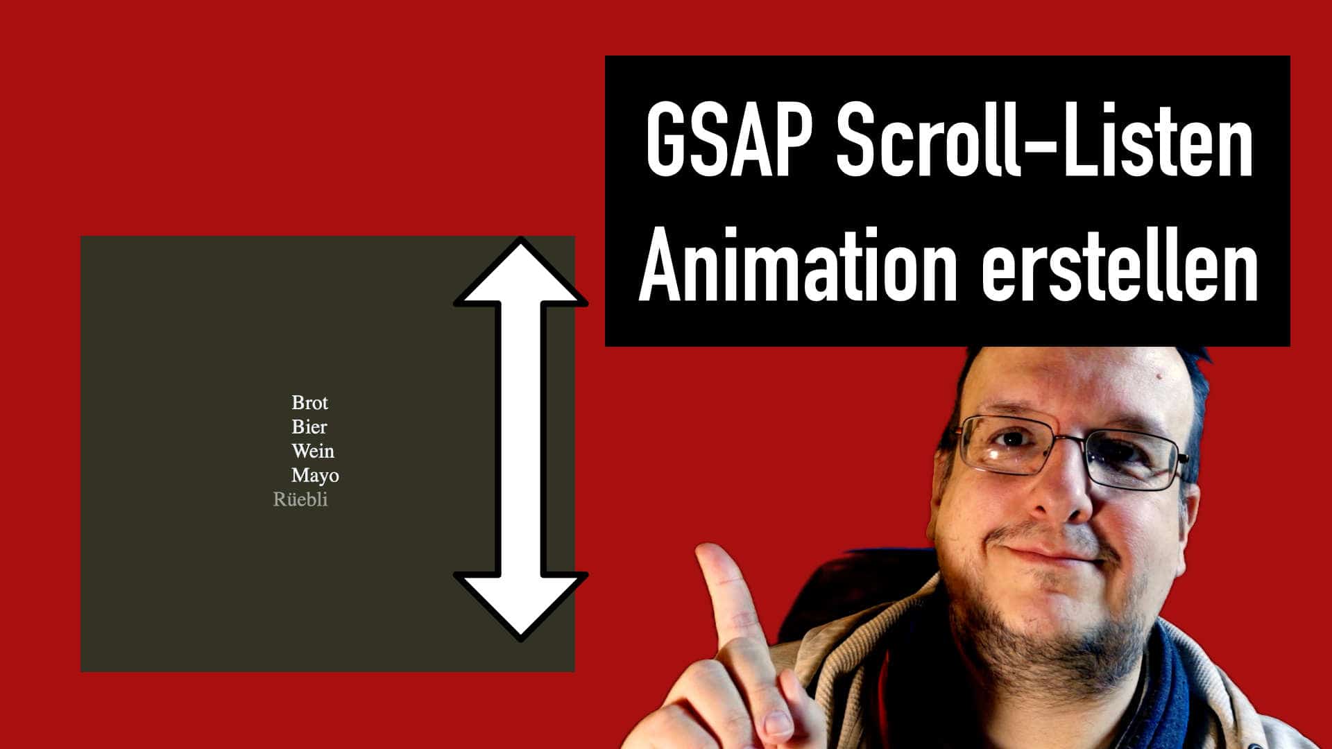 GSAP Listen Animation für deine Webseite