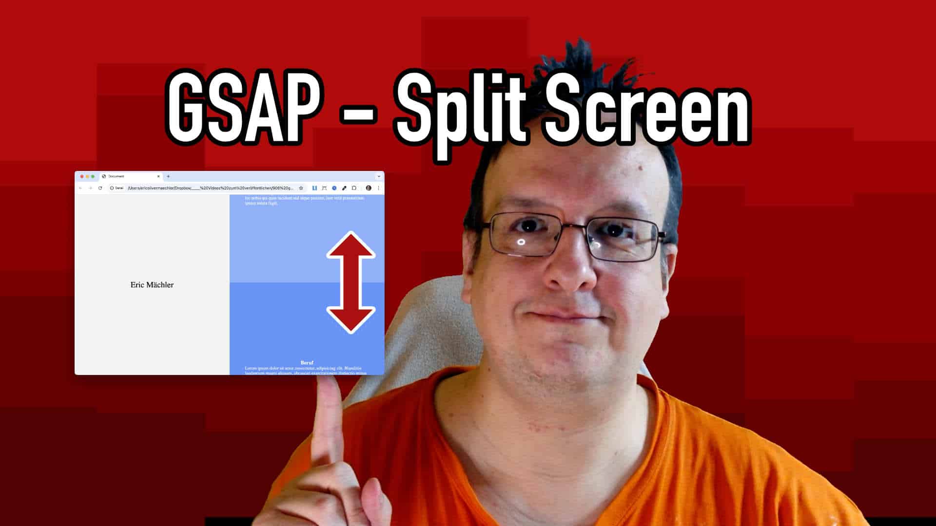 GSAP Split-Screen Magic: Eine Seite FIX – die andere Scrollt!