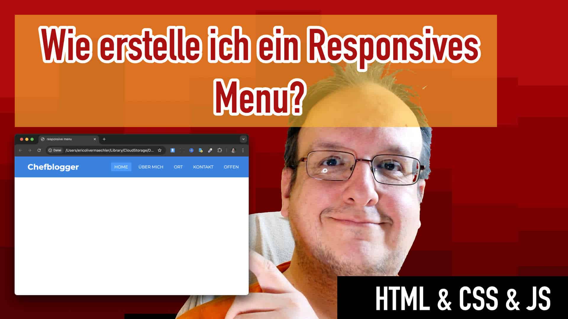 Wie programmiert man ein einfaches responsives Menu? (HTML & CSS)
