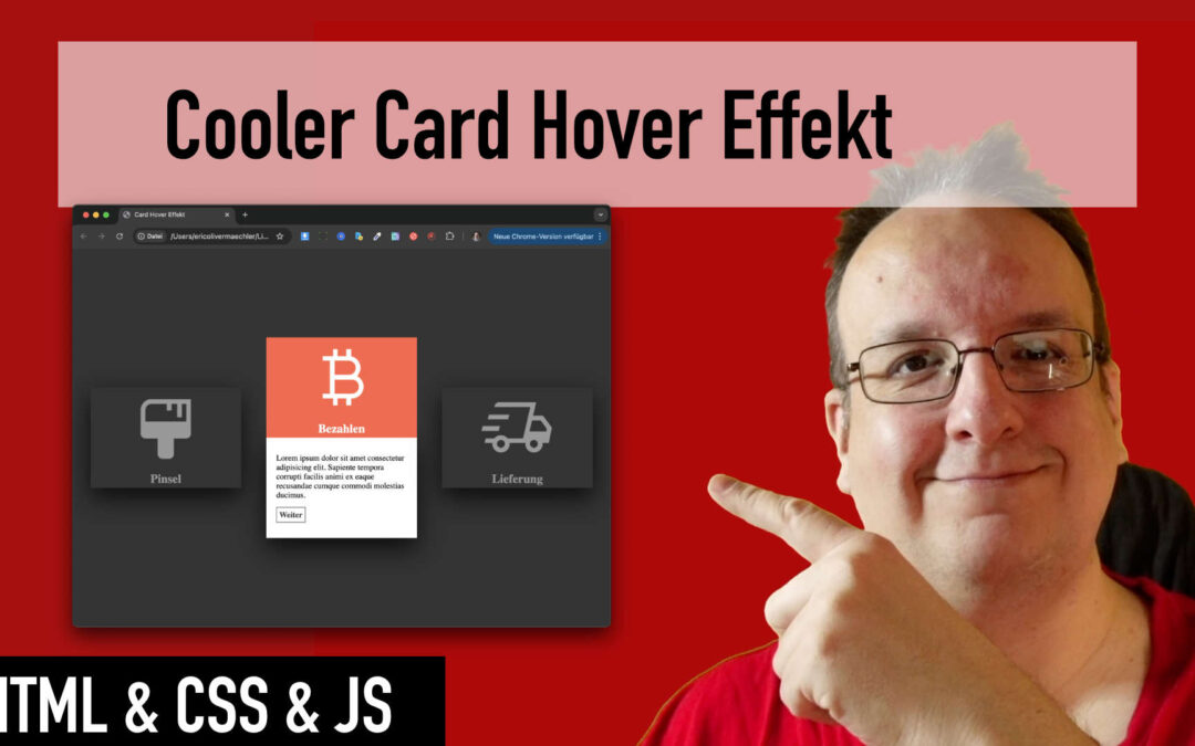 Wie erstelle ich einen coolen Card Hover Effekt für Icons und Texte?