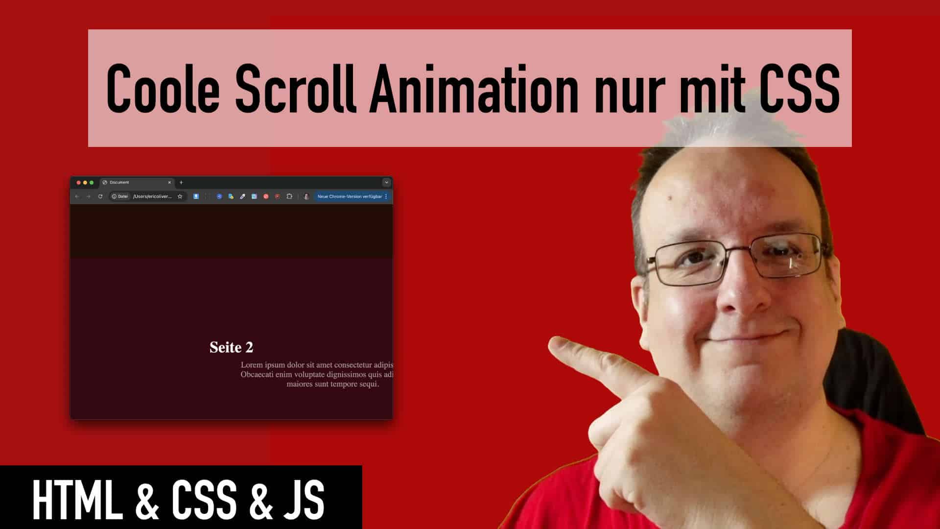 Wie erstelle ich eine Scroll Animation mit normalen CSS ohne GSPA?
