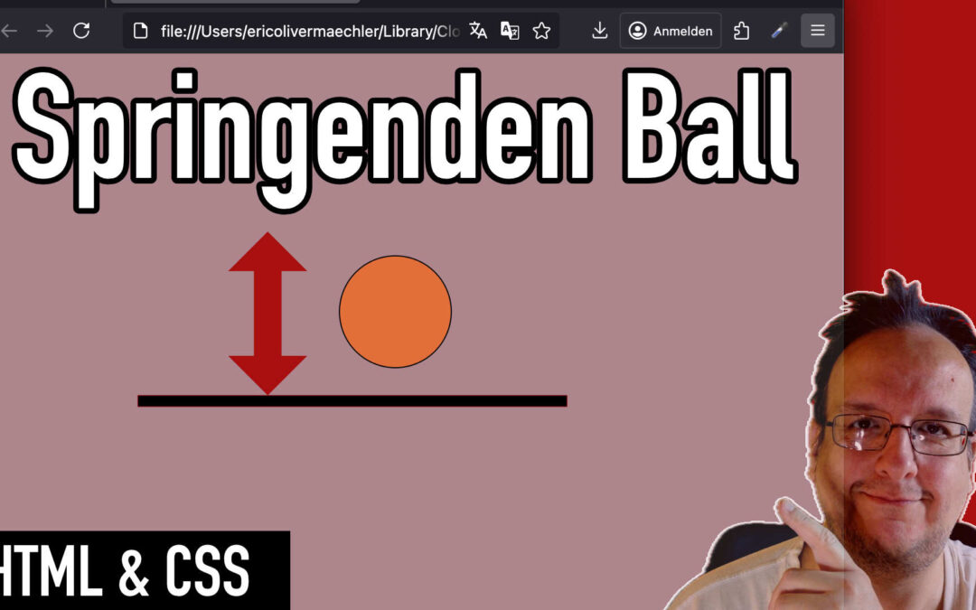 Wie erstelle ich einen springenden Ball mit CSS und HTML?