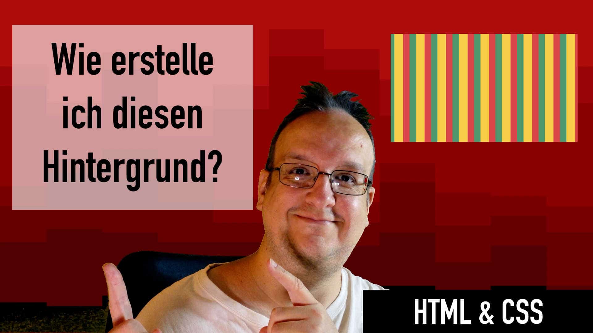 Wie designe ich einen Streifenhintergrund nur mit CSS?
