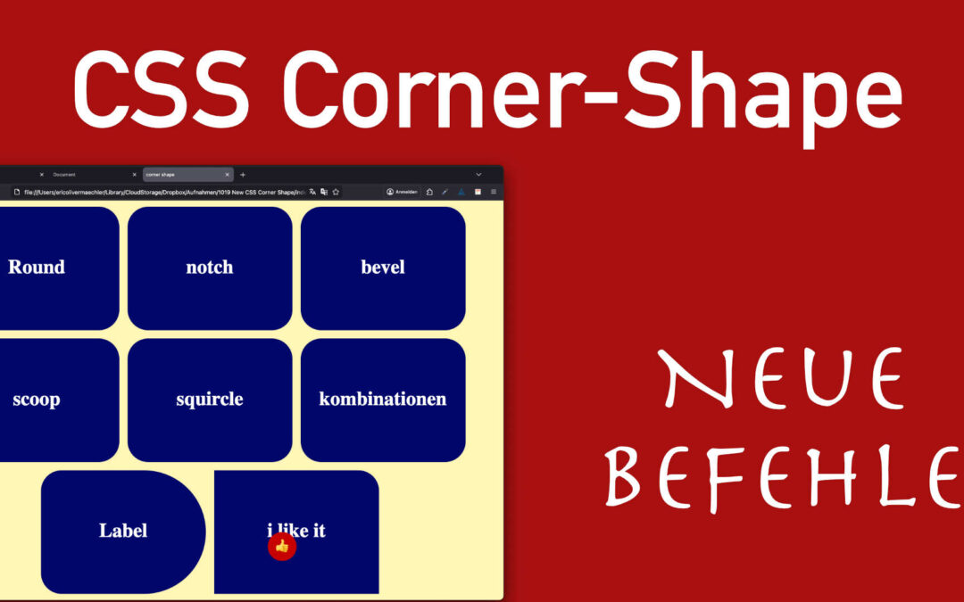 Neues CSS Feature 2026: Alles über corner-shape