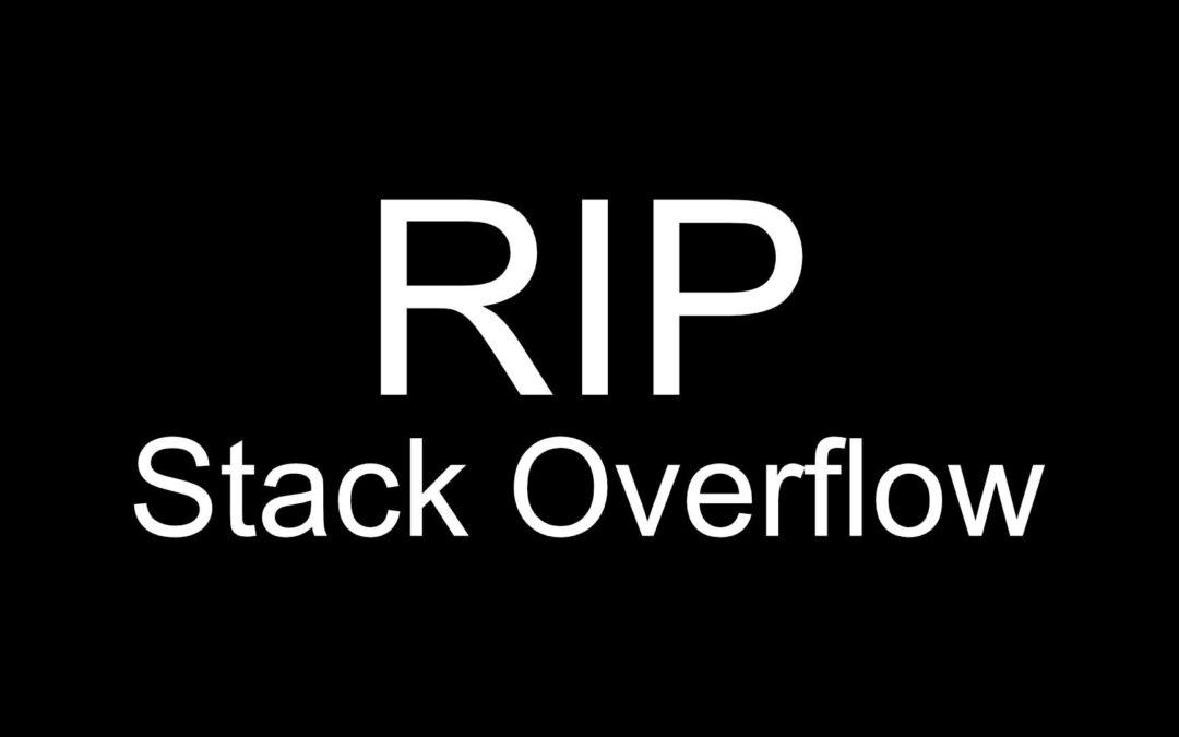 RIP Stack Overflow 2008-2026