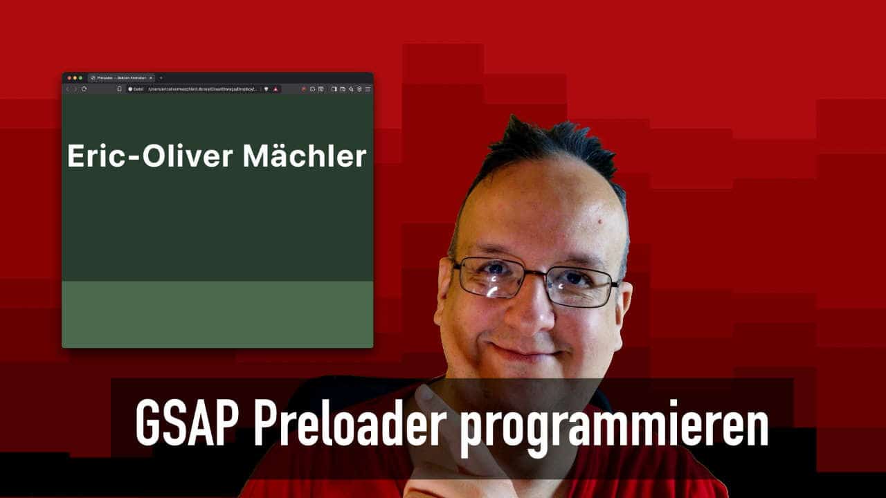 Wie programmiere ich einen Preloader mit GSAP?