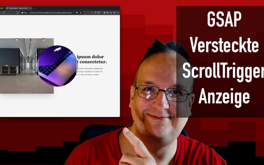 GSAP Versteckte ScrollTrigger Anzeige einrichten
