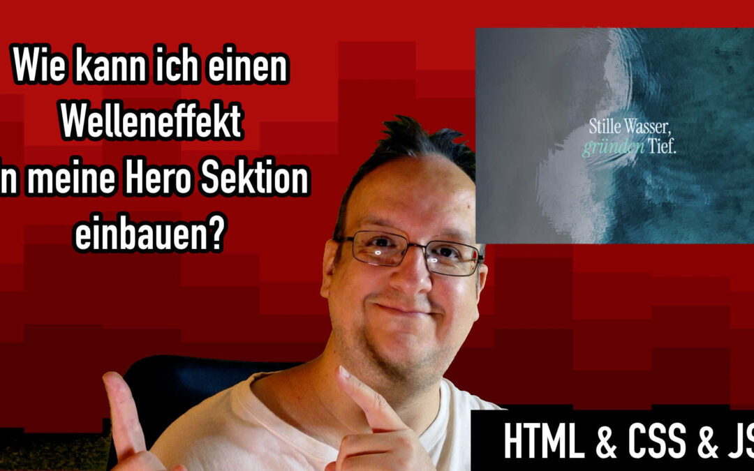 Wie kann ich einen Welleneffekt in meine Hero Sektion einbauen?